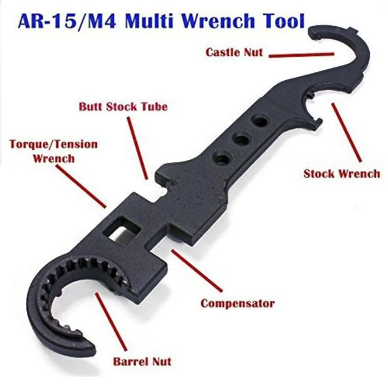 

AR15/M4 tool wrench all steel metal wrench y36-a field multi-function wrench steel ar