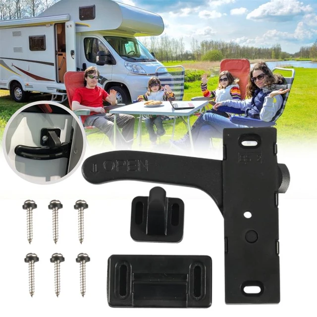 Kit de poignée de porte droite en alliage d'aluminium, loquet de porte de  fenêtre d'écran, adapté pour remorque de camping-car et Hurhome - AliExpress