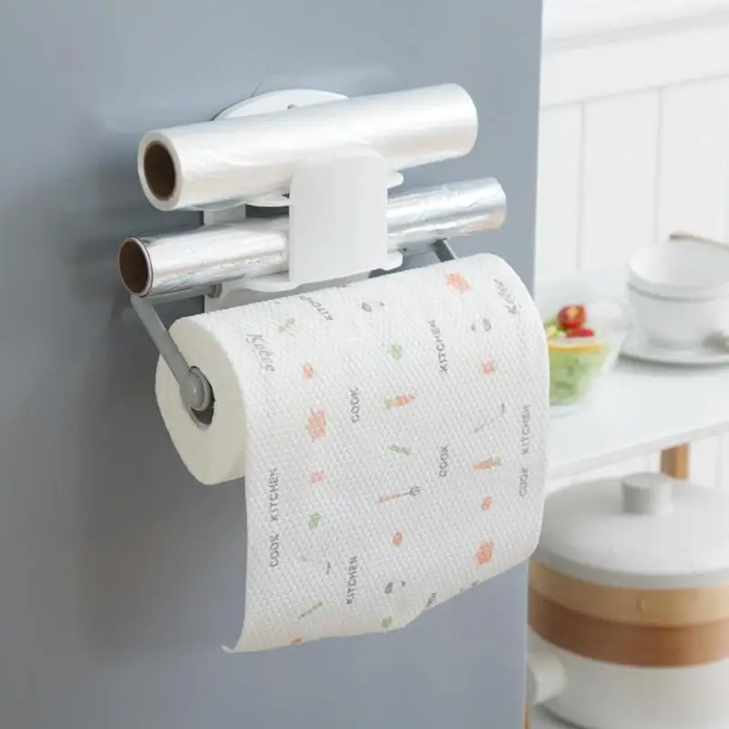 

Multi-function Kitchen Tissue Holder Hanging Bathroom Toilet Paper Holder Roll Paper Holder Towel Rack Kitchen Stand Towel Holde
