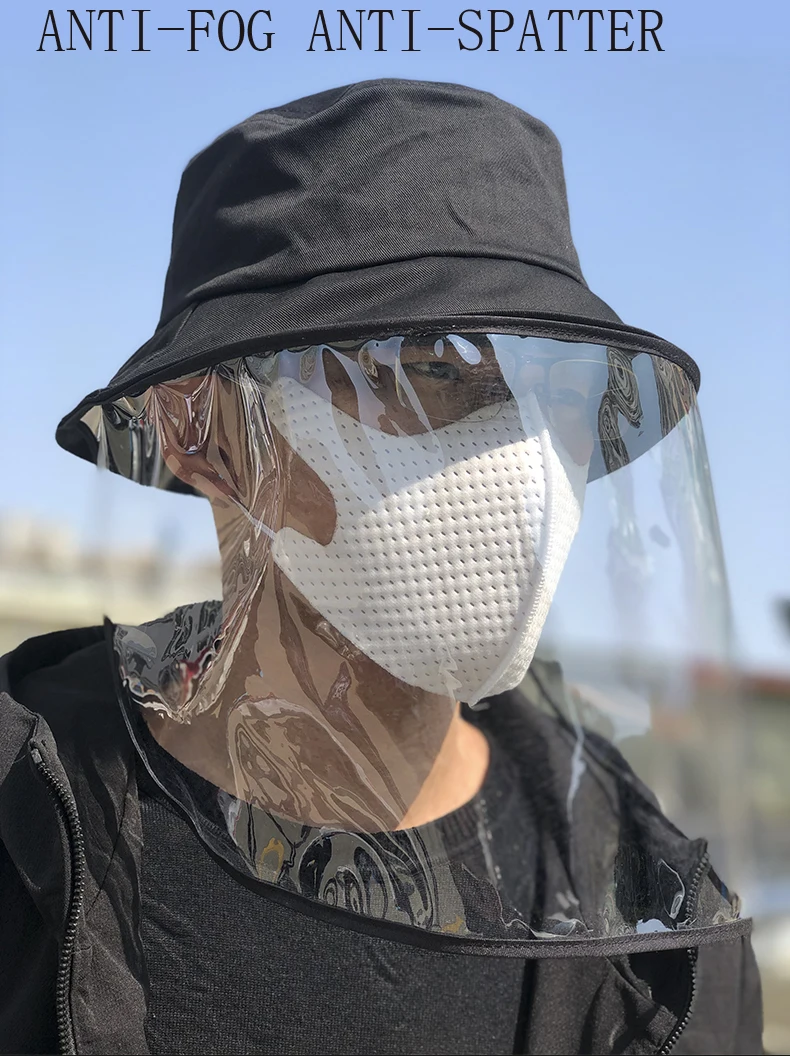 

Medical protective mask Anti-spatter hat Outdoor protective cap Isolate germ cap Washable Reuse Anti-UV