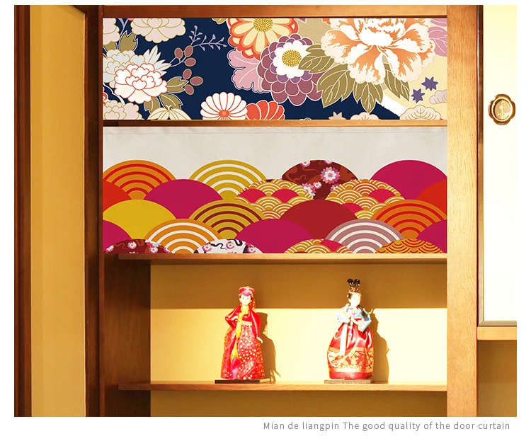 Японские декоративные подвесные занавески, ресторанная дверная головка, короткий занавес, магазин, половина занавески, кухонное полотенце, занавеска