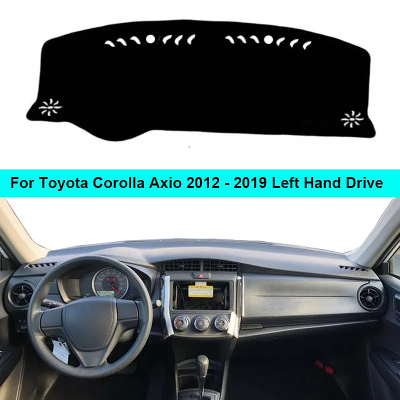 2 Layers Car Dashboard Cover Dashmat Dash Mat Carpet Cape For Toyota Corolla Axio 2012-RHD LHD Sun Shade Dash Board Cover dashboard pad cover