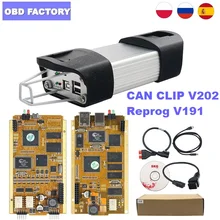 V200 pode grampear a ferramenta diagnóstica do carro do pwb do ouro para 1998-2019 reprog v175 com an2131qc pode a relação do grampo