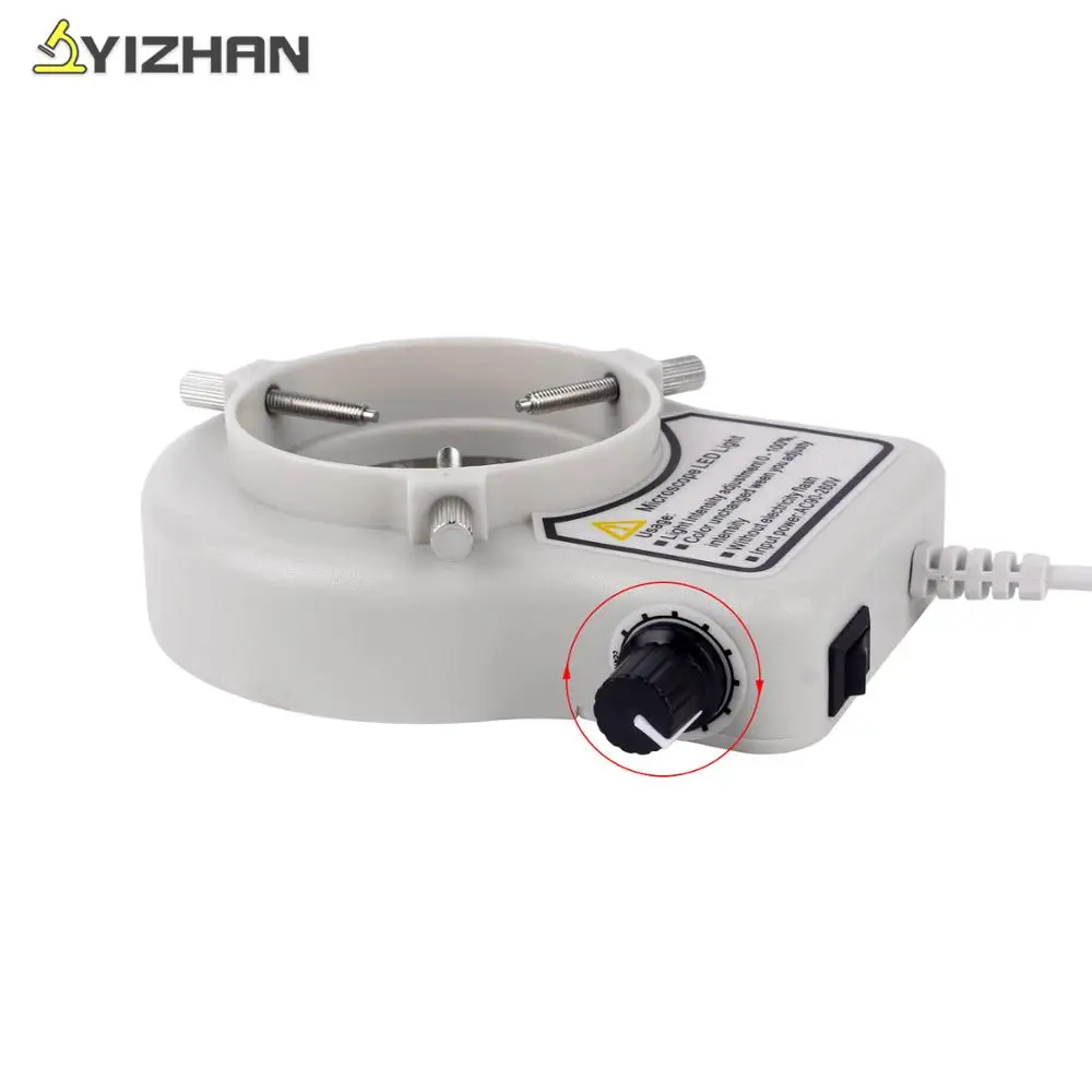 Anillo de luz LED para microscopio lampara iluminadora para microscopio excelente luz circular camara de microscopio Industrial fuente de luz AliExpress