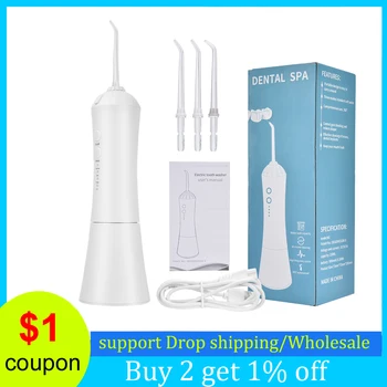 

Electric Cordless Oral Irrigator Dental SPA Water Jet Flosser Tooth Cleaner Teeth Whitening Remove Stain Cleaning Tool Kit
