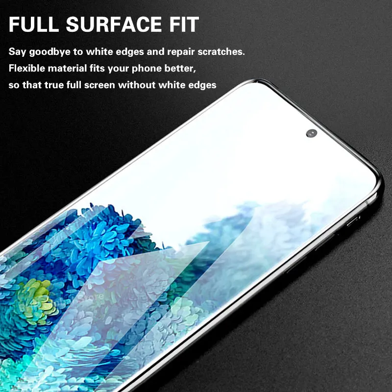 999D Screen Protector For Samsung Galaxy S20 Ultra S10 S9 S8 Plus S10e Full Cover Soft Film For Samsung Note 10 Protective Film