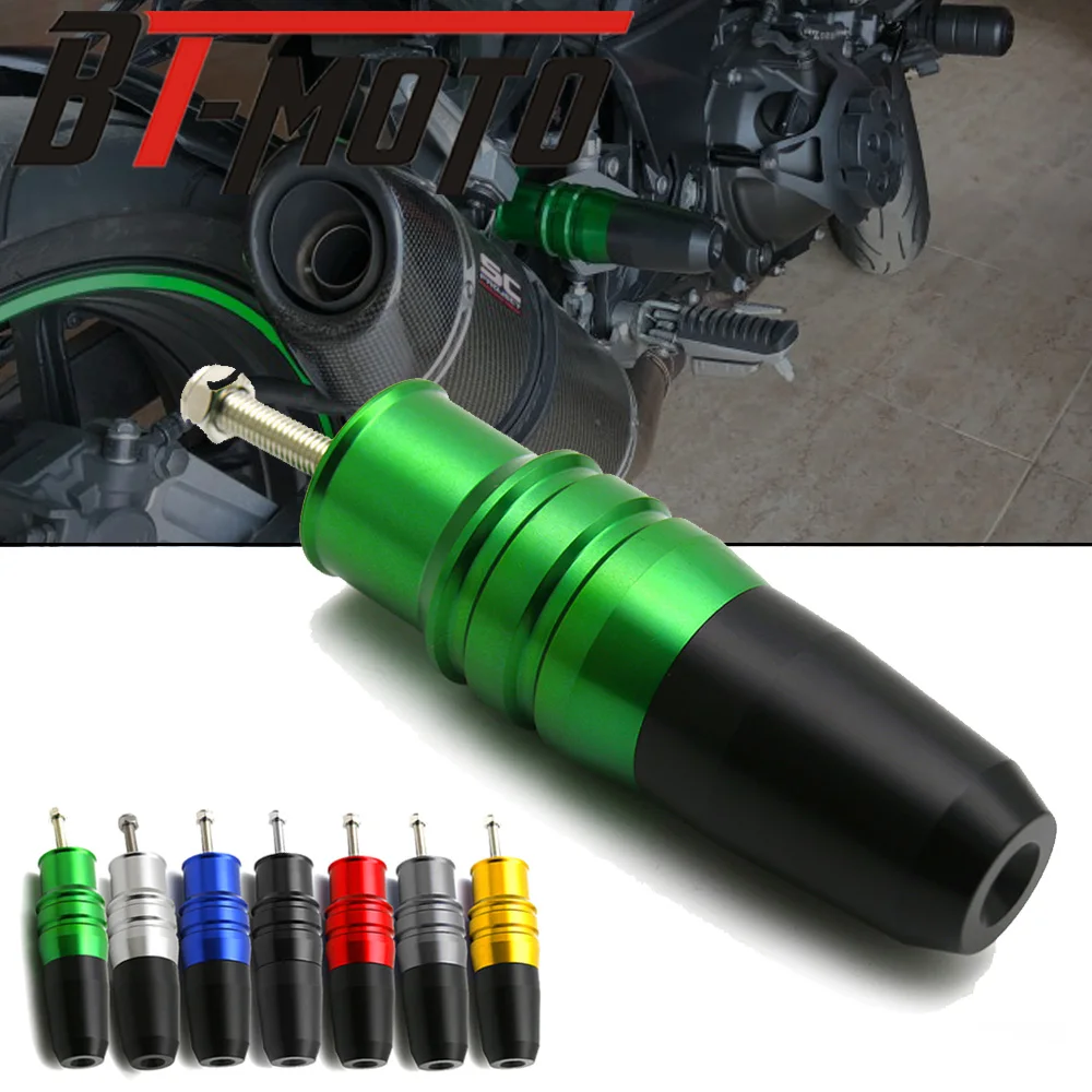 Мотоцикл выхлопной слайдер Крушение протектор для kawasaki z750 z800 z300 zx9r zx12r zx14r z 800 zx 12r 9r ниндзя 300 250 z650 z900