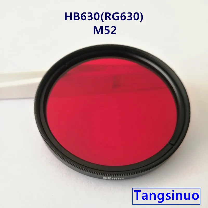 M52 630nm IR Infrared Long Pass Filter Red Optical Glass HB630 RG630 for camera photography | Инструменты