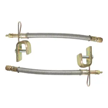 

2pcs Braided Car Truck Practical Securing Clip Extension Adaptors Tyre Stem Motorcycle Bike Universal Stainless Steel