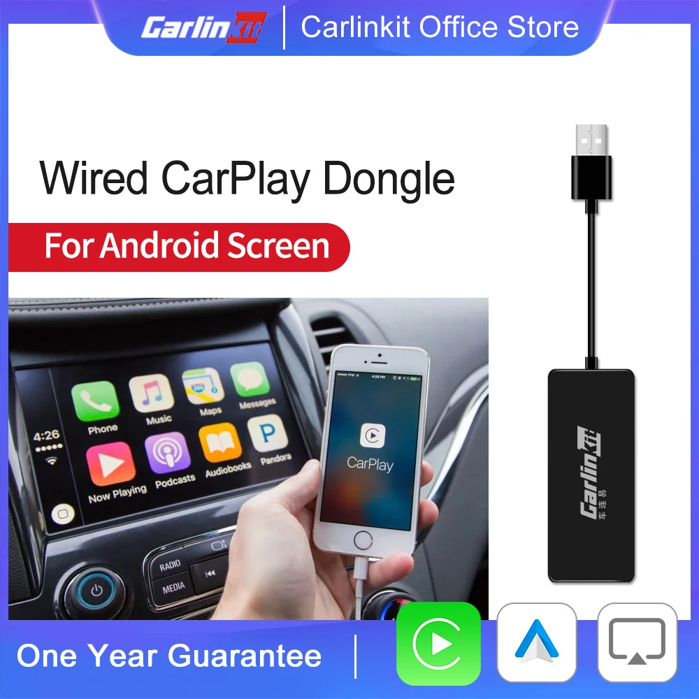 

Carlinkit USB Apple Carplay Dongle /Android Auto Smart link for Android car with iOS 13 Carplay System Support Mirror-link