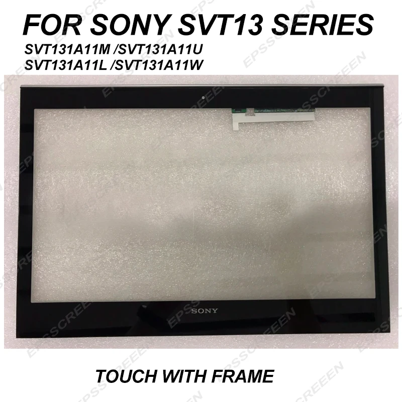 Touch Screen Digitizer Panel Front Glass for Sony vaio SVT13 Series (NO LCD) +Bezel SVT131A11M SVT131A11U SVT131A11L SVT131A11W |