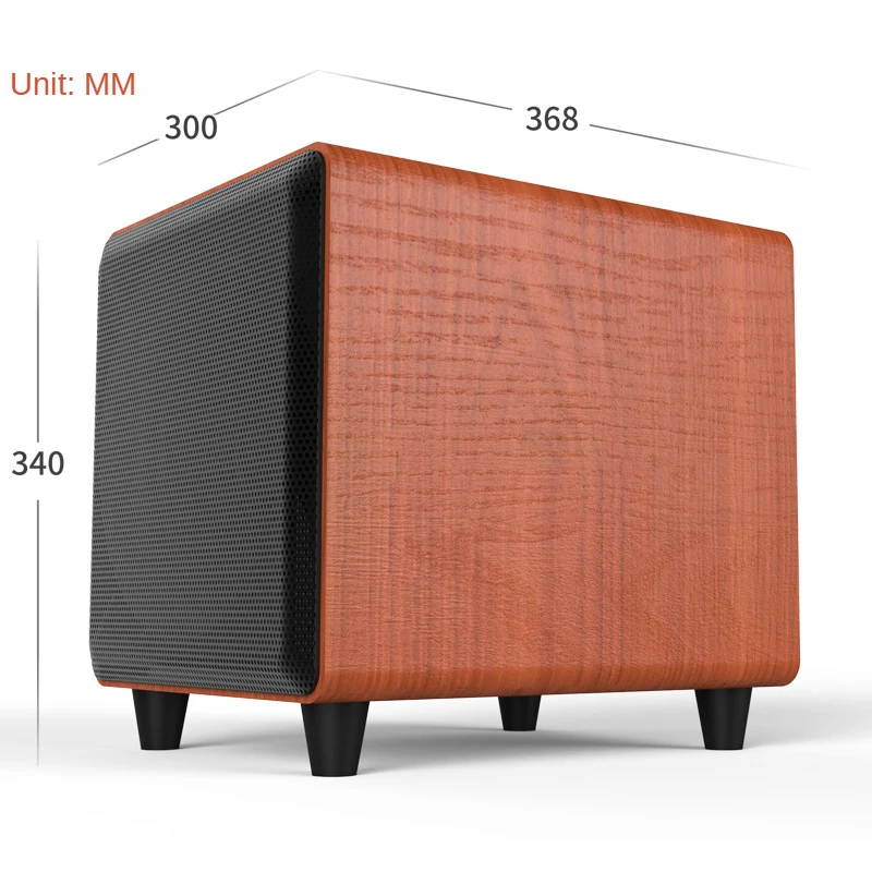 IBASS M10D 10-inch Wooden Active Subwoofer Speaker High Power 300W Powerful Subwoofer Heavy Bass Multimedia Music Center woofer speaker