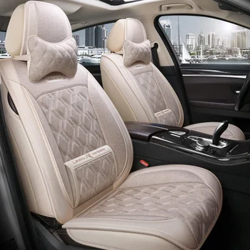 

Full Coverage flax fiber car seat cover auto seats covers for toyota corolla e150 corolla verso fortuner harrier highlander