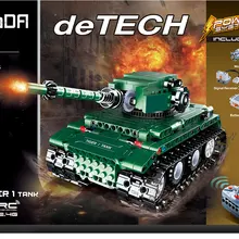 DIY 313 шт. RC военный Тигр танки интеллектуальная сборка пульт дистанционного управления строительные блоки игрушки серии Technic Кирпичи игрушки для детей