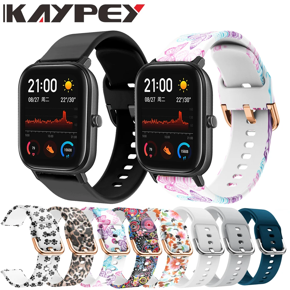 Ремешок на запястье для Huami Amazfit GTS силиконовый сменный Браслет Для Xiaomi умные