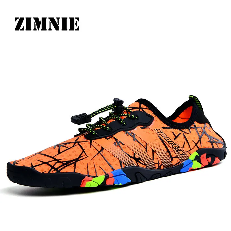 Orange ZIMNIE кроссовки унисекс; обувь для плавания; обувь для водных видов спорта; обувь для серфинга; обувь для плавания; спортивная обувь для мужчин; светильник - Цвет: Orange