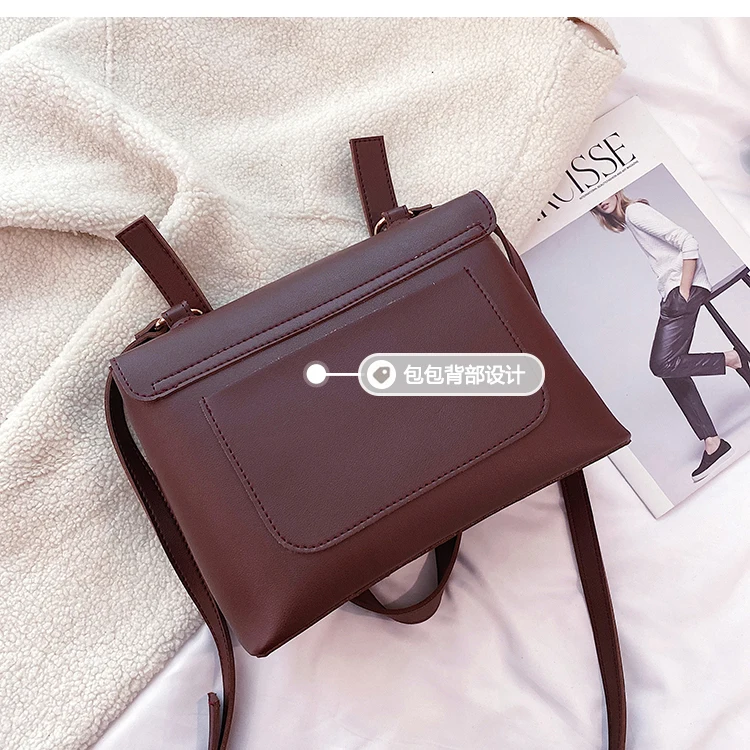 iVog New Arrival Everyday Female Small Shoulder Messenger Handbag Geometric vuiton Black Hand Bags for Women