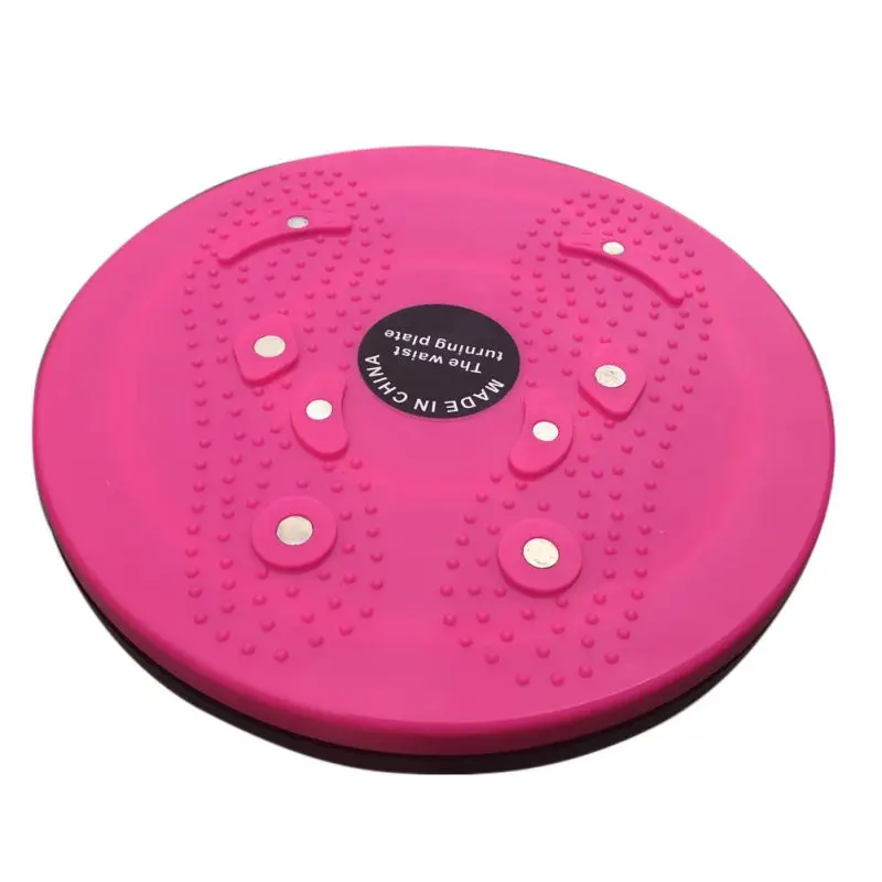 Витая пластина многофункциональная Бытовая Магнитная скручивающая машина лодыжки тела аэробная педаль для тренировок магнитный баланс вращающаяся пластина - Цвет: Розовый