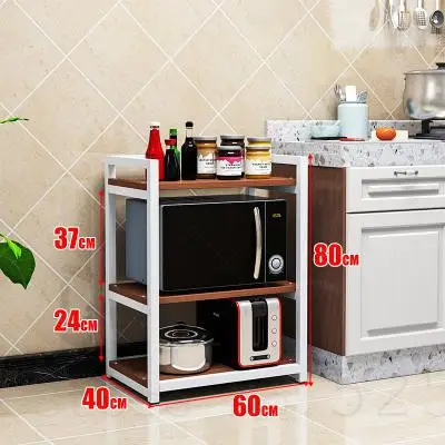 Model4 Бытовая кухонная полка, многослойная полка для хранения, микроволновая печь, сковорода, полка для приправ - Цвет: Model4