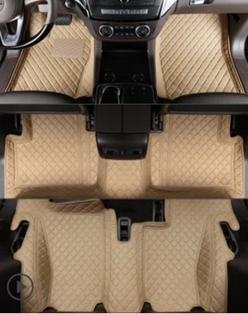 

High quality! Custom special car floor mats for Mercedes Benz GL X166 2016-2013 7 seats durable waterproof carpets for GL 2015