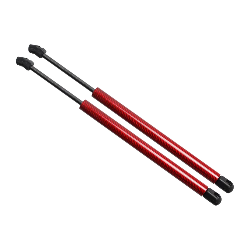 red carbon fiber Для Ford Expedition Sport Utility 1997-2004 F-150 F-250 1997-2004 капот из углеродного волокна подъем поддерживает ударные газовые стойки 338 мм - Цвет: red carbon fiber