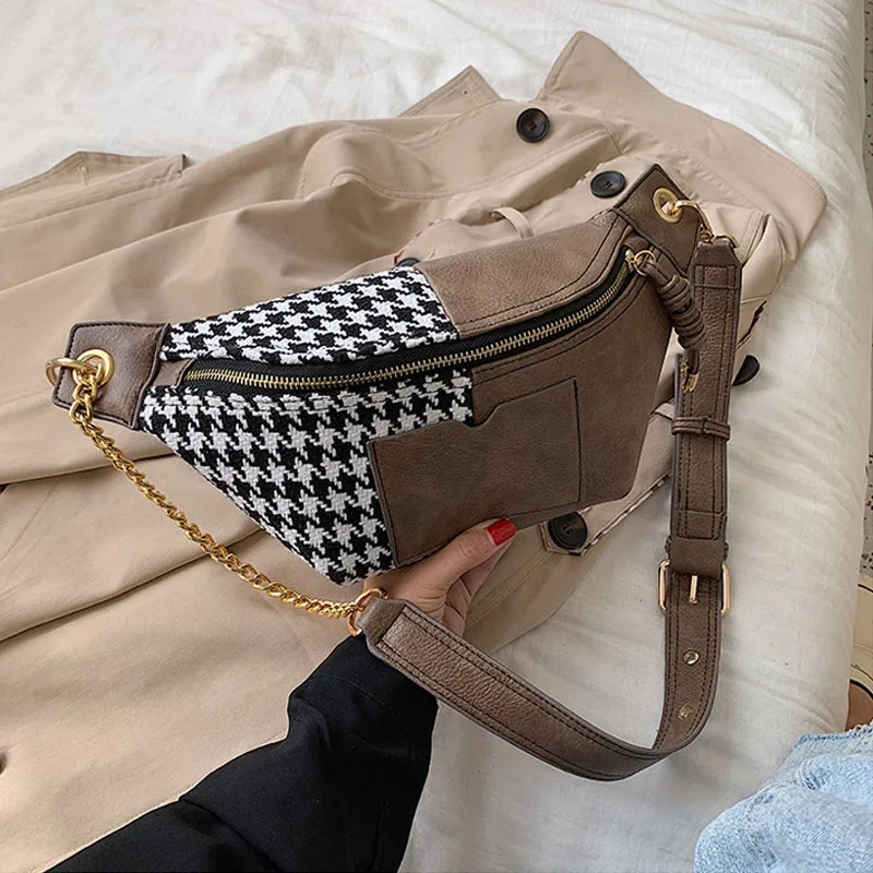 Женская поясная сумка, нагрудные сумки, модная женская новая поясная сумка из искусственной кожи, поясная сумка, сумка-банан, сумка для отдыха для девушек, сумки через плечо - Цвет: Brown Waist pack