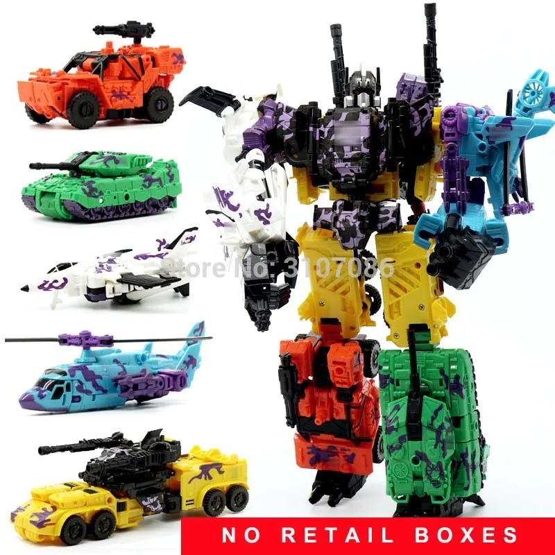 HZX трансформер Bruticus IDW 6 в 1 наборы Военная команда KO коллекция красочная TF экшн