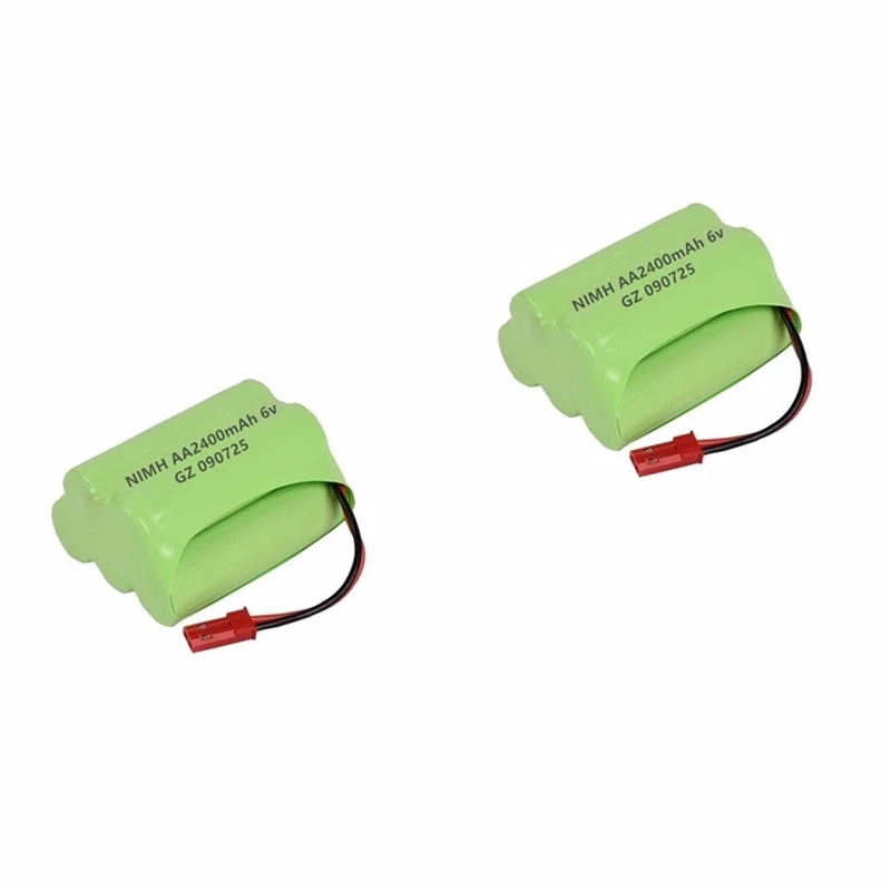 JST Plug) NiMH 6v 2400mah батарея+ USB зарядное устройство для Rc игрушки автомобили танки роботы для лодок, грузовиков пистолеты AA 6v перезаряжаемый аккумулятор - Цвет: Burgundy