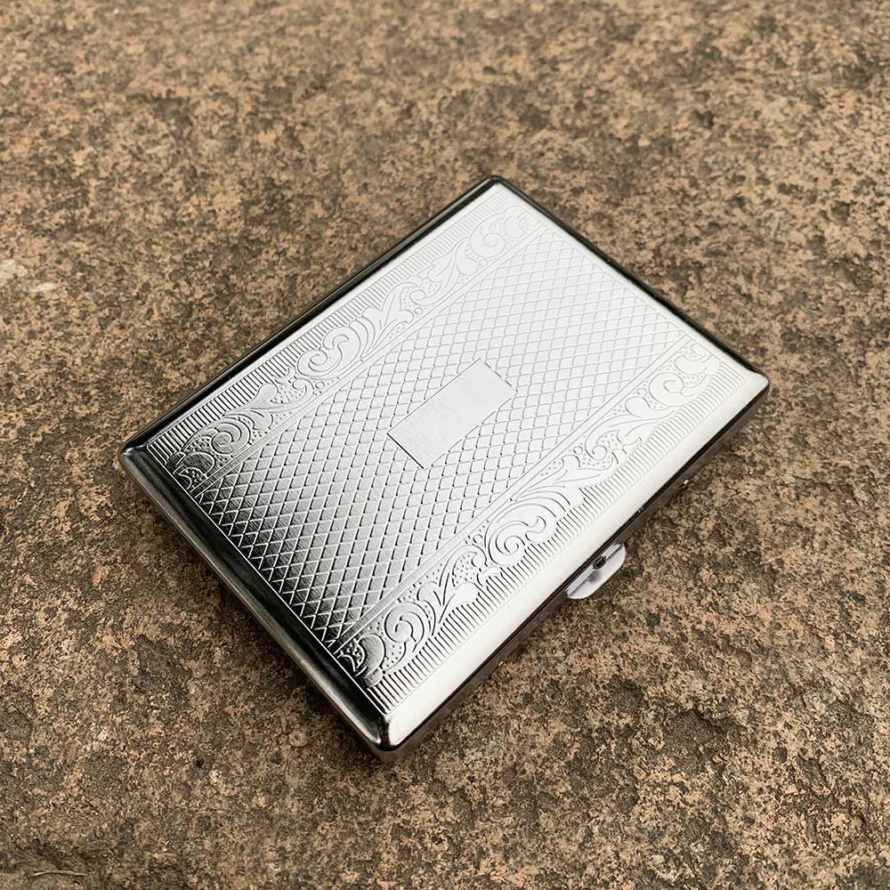 Коробка для сигарет алюминиевый чехол держатель табака Карманный Ящик Контейнер