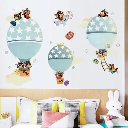

DIY Cartoon Animal Balloon Wall Sticker Posters and Prints Pictures for Kids Baby Room Nursery Wall Decals Wall Art