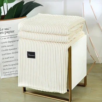 

Baby Bedding Blankets Kids Sleeping Blanket Soft Striped Blanket Infant Swaddle Nap Receiving Stroller Wrap For Newborn Quilt