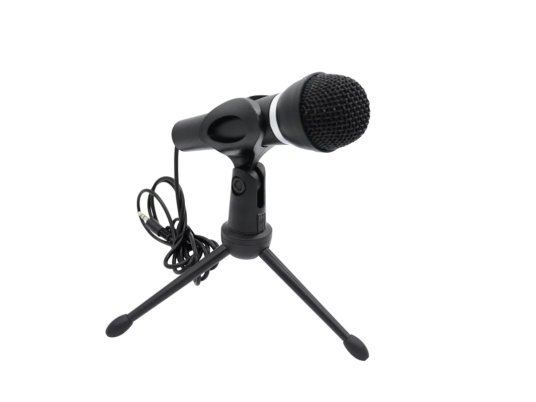 VOXLINK Microphone 3.5mm Wired Home Stereo Desktop Tripod MIC For PC YouTube Video Chatting Gaming Podcasting Recording Meeting gaming headphones with mic