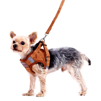 

Pet Dog Cat Harness With Leash Adjustable Vest Walking Supplies Soft Breathable Collar Puppy For Small Medidum Large Dogs 4
