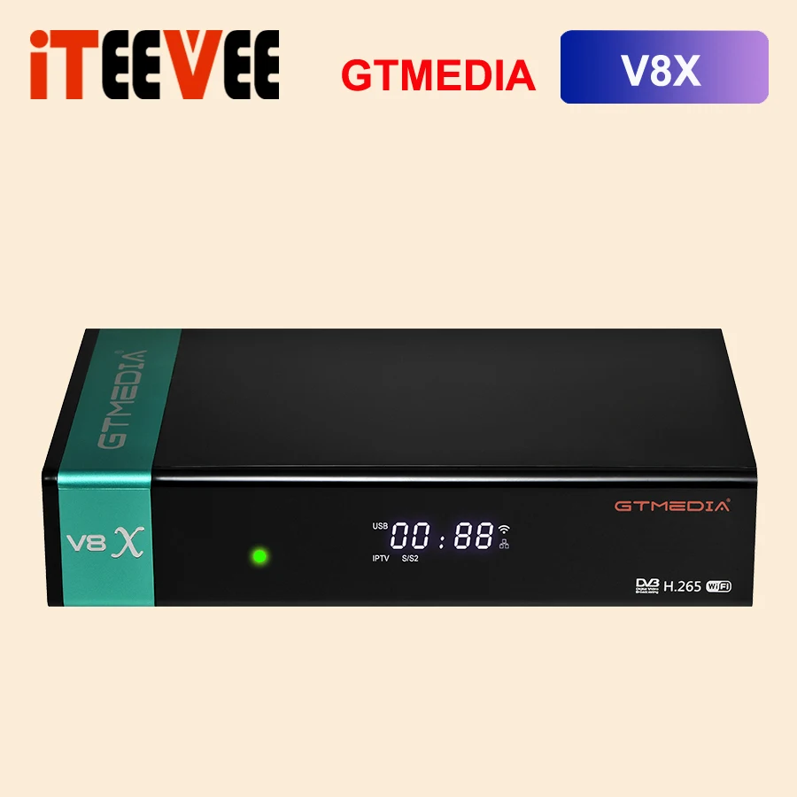 H.265 GTmedia V8X Satellite TV Receiver Card Slot CA Support