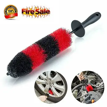

Wheel Tire Rim Scrub Brush Car Truck Motorcycle Cleaner Washing Cleaning Tool Car Wheel Brush Rim Tire Detailing Scrub Brush