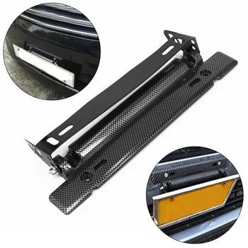 

Universal Carbon Fiber Number Car Racing License Plate Frame Holder ForBMW E39 E60 E90 GOLF4-7 CAR Accessories