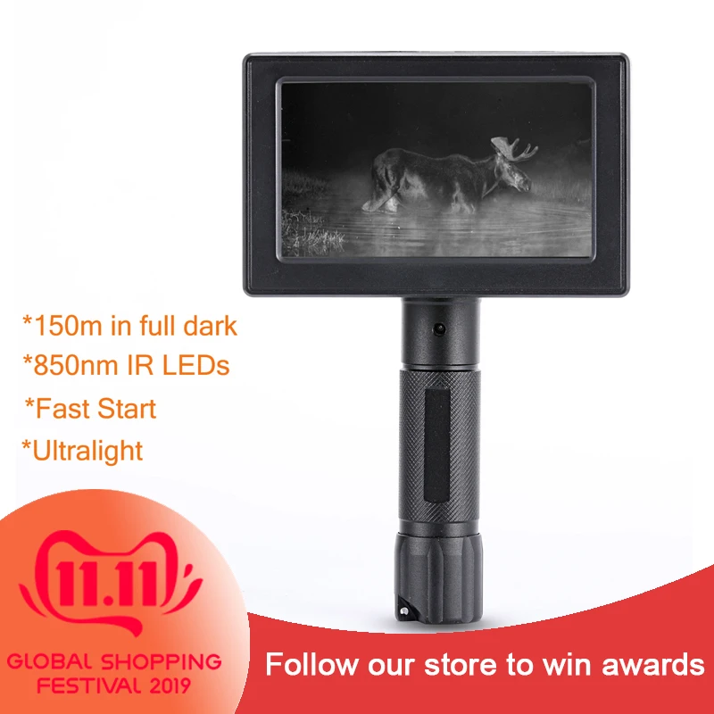 WG3012 цифровой ночного видения охотничьи камеры 480X800 разрешение дисплей NV Spotter Hunting gear