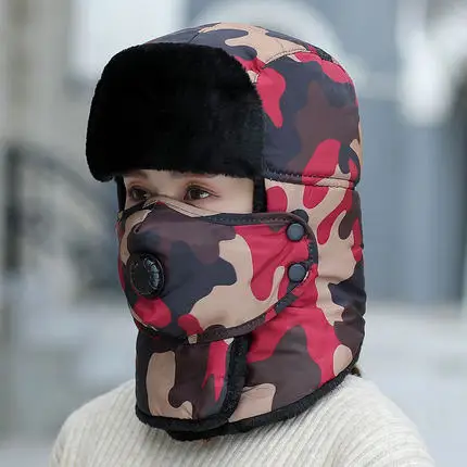Hat men winter outdoor cold protection cotton cap earmuffs female autumn and winter cycling windproof cap