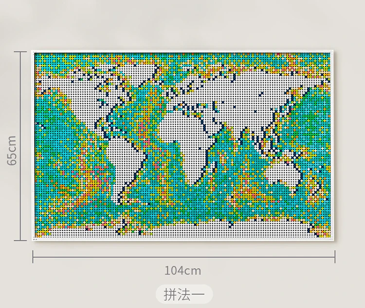 11695 PCS World Map Mosaic Building Block Model Toy Compatible 31203 New Product Birthday Christmas Gifts 99007 wood blocks for crafts