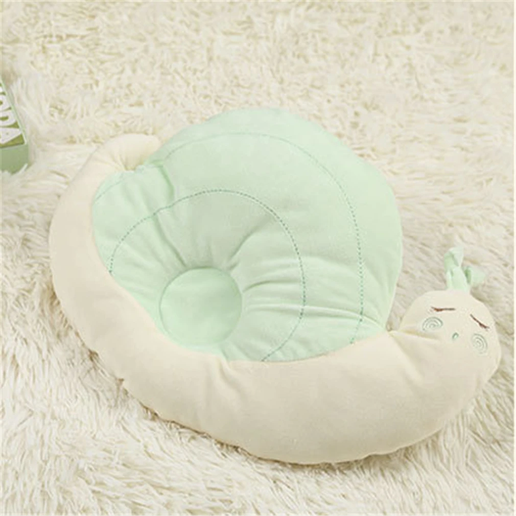 Детская подушка, милая плюшевая улитка, тканевая подушка, подушка для сна с животными, мягкая подушка для детей, 33*22 см, декор для детской комнаты, постельные принадлежности для младенцев - Цвет: green