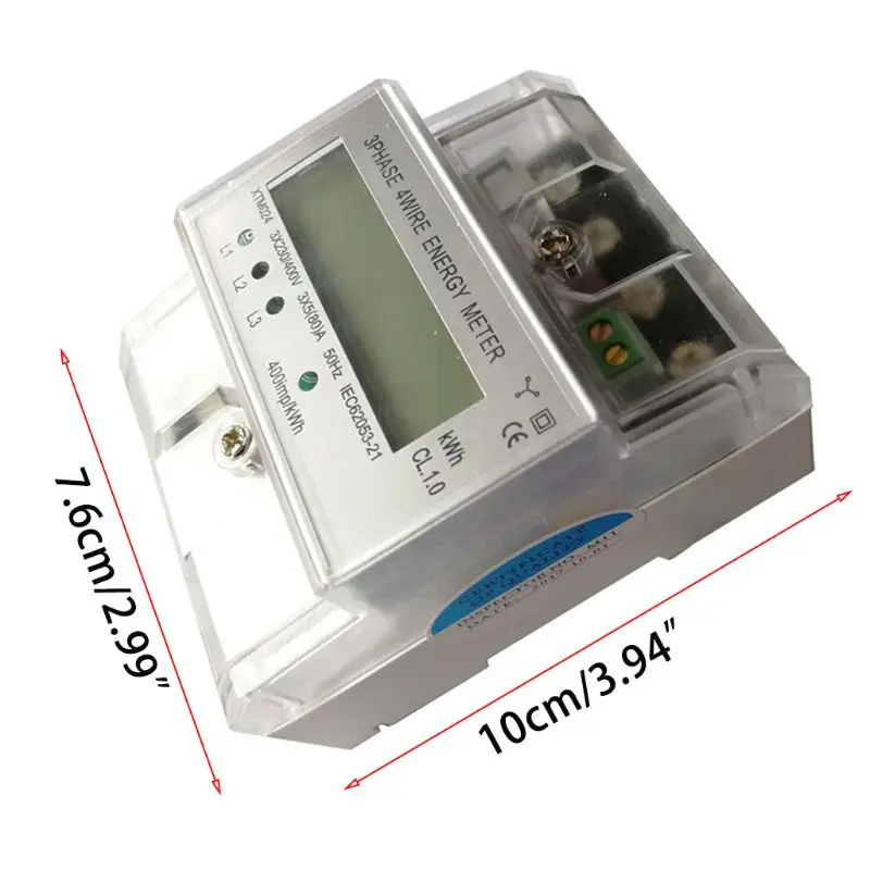 4P XTM024 DIN измеритель тока под током ЖК трехфазный интеллектуальный цифровой дисплей