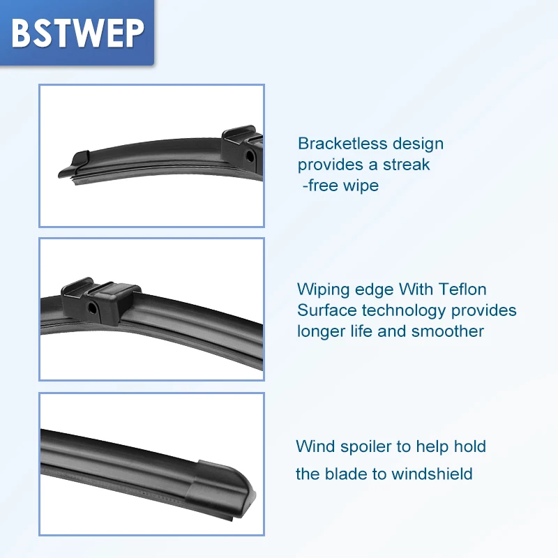 BSTWEP щетки стеклоочистителя для Volkswagen VW Golf Plus подходят боковые штырьковые рычаги 2005 2006 2007 2008 2009