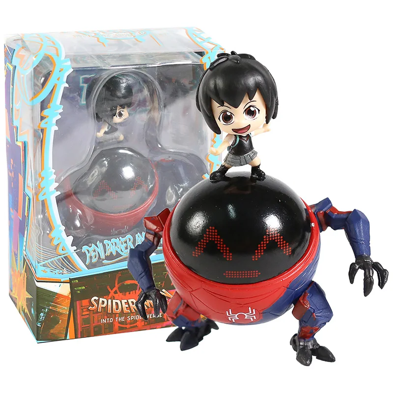Into The Spider-Verse Peni Parker Cosbaby Bobble Head PVC Figure Model Toy 