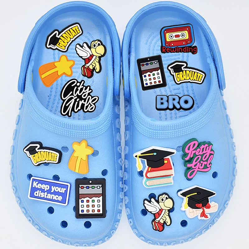 1 шт. Croc jibz Мультяшные шармы для мальчишника с пряжкой из ПВХ украшение сада