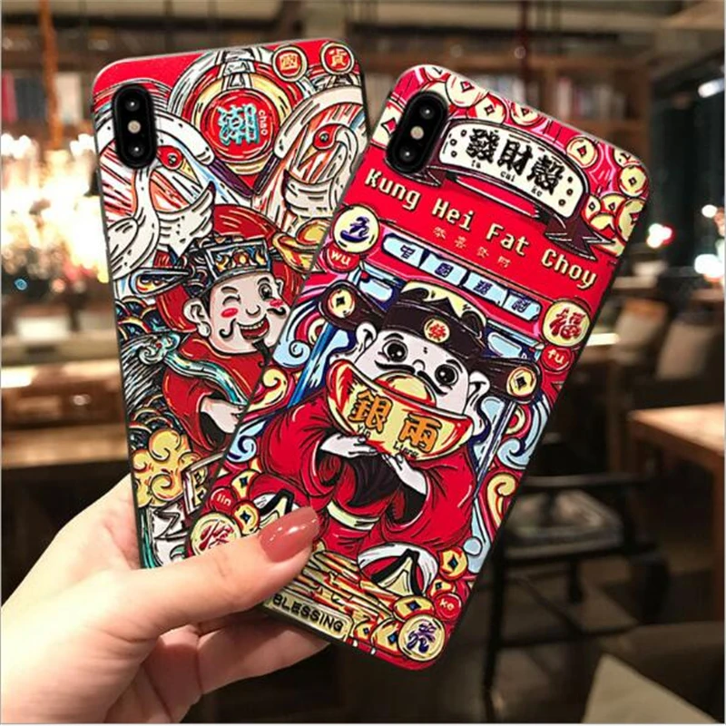 Мягкий силиконовый чехол MKS cat fortune crane carp jump fat choy с милыми животными для Huawei Honor V9 V10