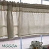 Half Curtain with Crochet Lace Short Kitchen Curtain Cotton Linen Caffee CurtainCabinet Dust-proof Curtain ► Photo 3/5