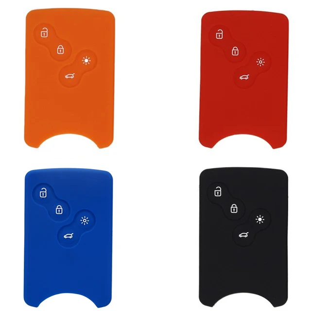 

For Renault Clio Logan Megane 2 3 Koleos Scenic Card keychain Case Car key Silicone Cover Protector Holder Free Shipping