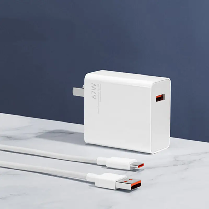 Original Xiaomi Mi 67W Turbo Fast Charger 5A USB Type C Cable for Xiaomi 11 Pro & Xiaomi 11 Ultra 36 Minutes Fully Charged