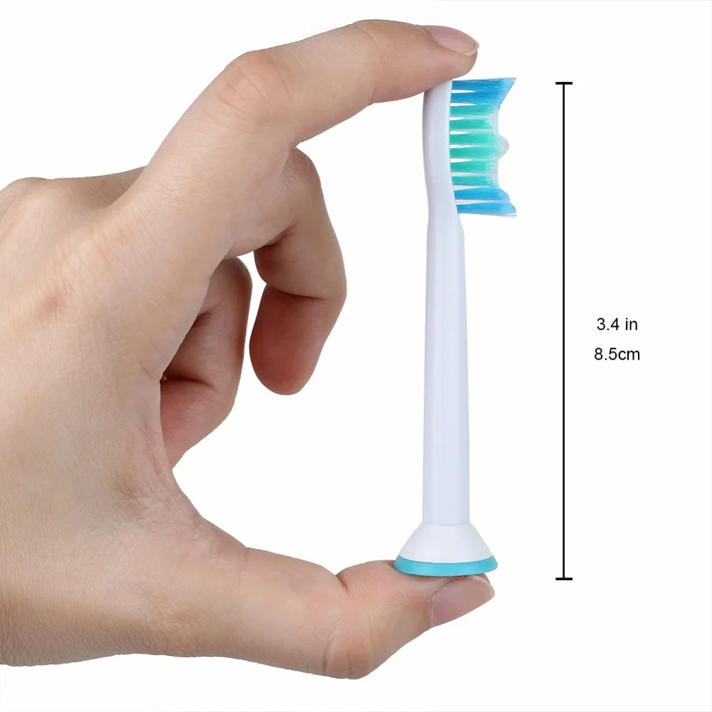 8 шт. HX6015 Съемные насадки для зубной щетки для Philips Sonicare Proresult чистые электрические головки зубной щетки с пылезащитной крышкой