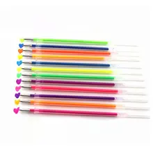 48 pcs/set 48 Colors Gel Pen Refill Multi Colored Painting Gel Ink Ballpoint Pens Refills Rod for Handle School Stationery
